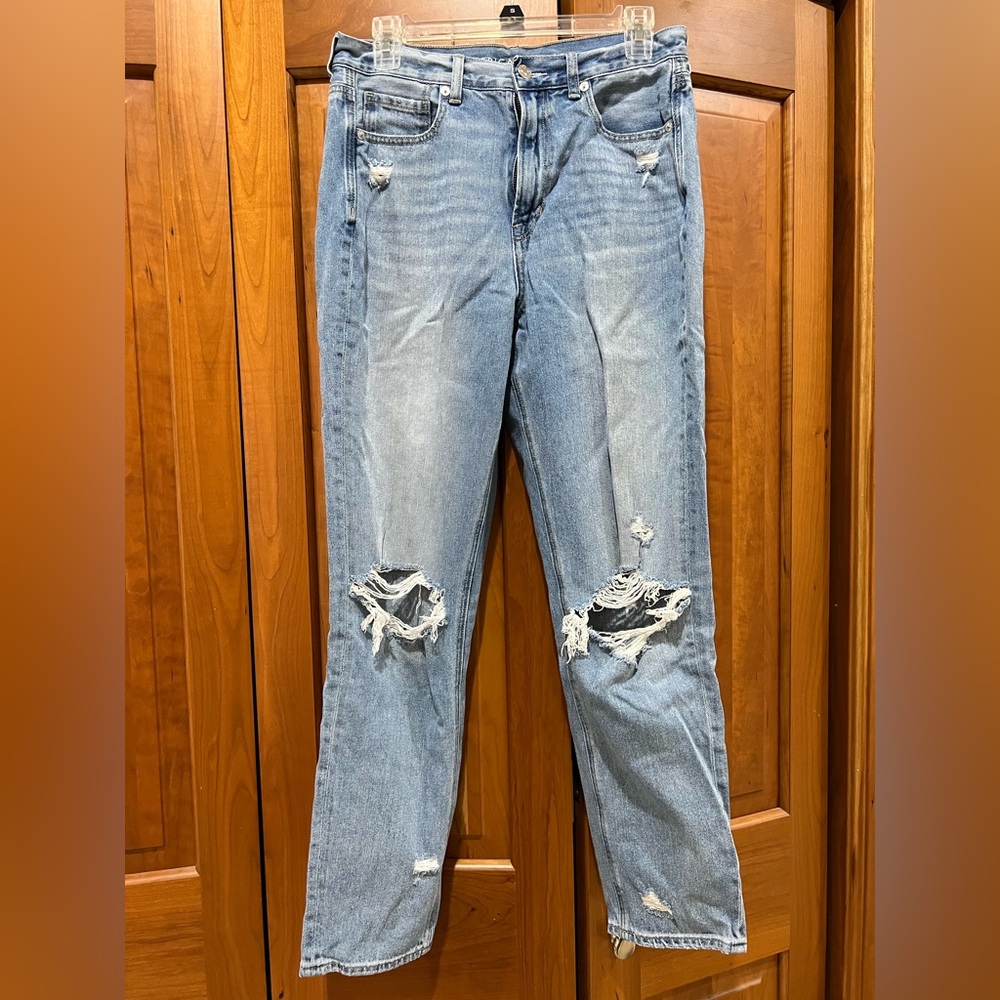 ripped mom jeans